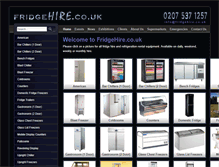 Tablet Screenshot of fridgehire.co.uk